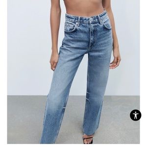 Zara High Waisted Wide leg jeans